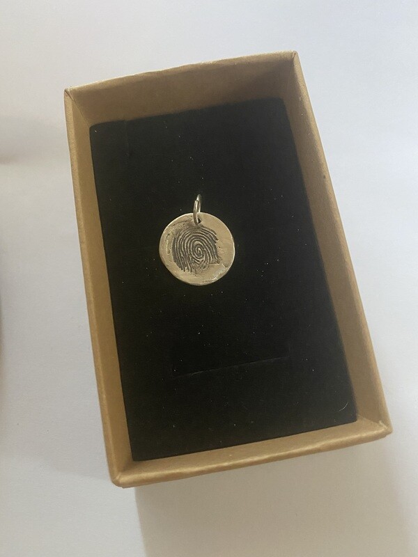 Bespoke Fingerprint Charm 1.5cm approx