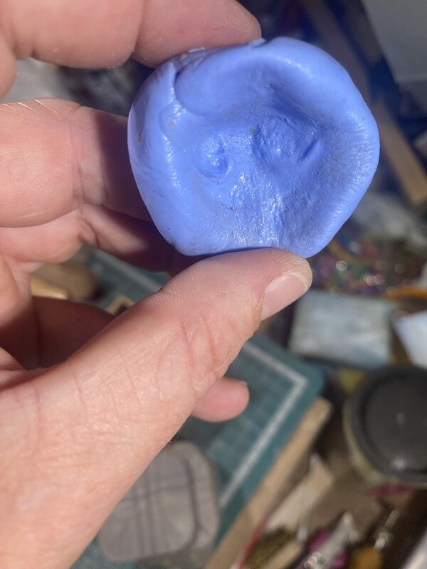 Dog Nose Print in Silver