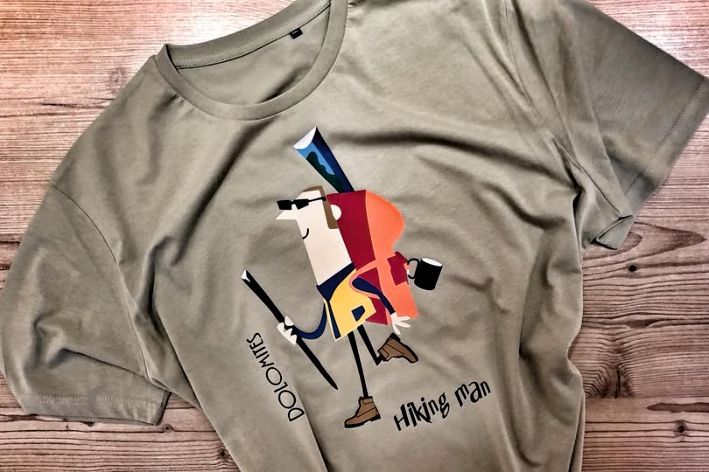 T-SHIRT HIKING MAN