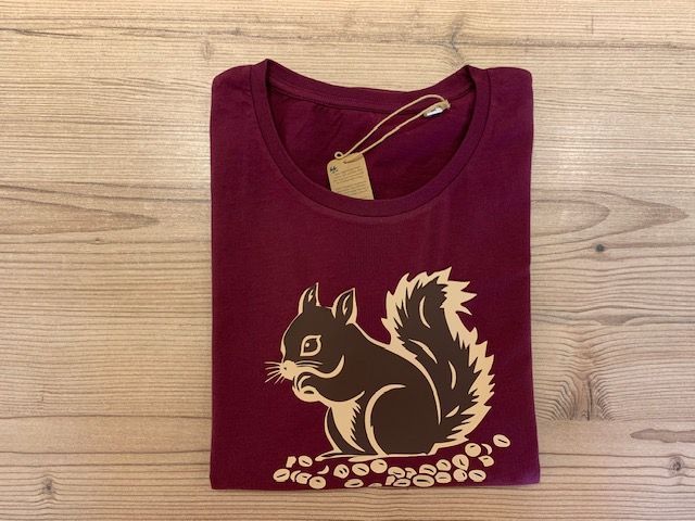 T-SHIRT JUNIOR  SCOIATTOLO SU NOCCIOLINE