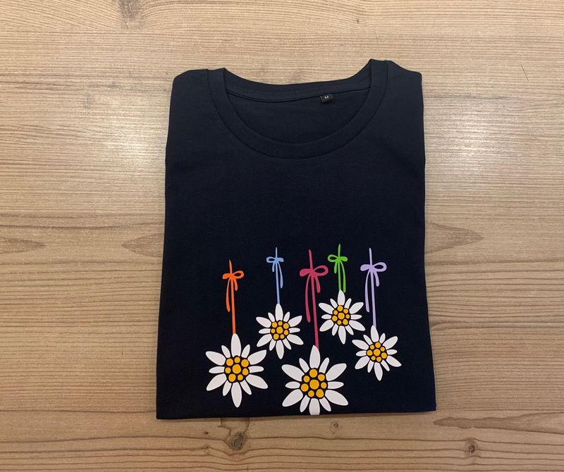 T-SHIRT STELLE ALPINE CON FIOCCHI