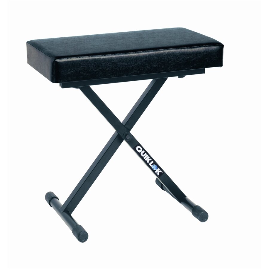 BX718 Deluxe line keyboard bench with extra-thick 30x60cm seat cushion - Black