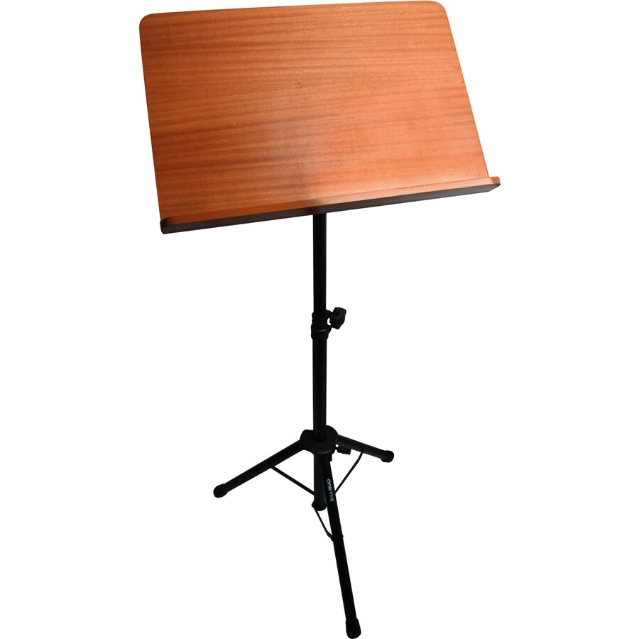 MS332 Orchestra sheet music stand w/cherry wood desk - Black