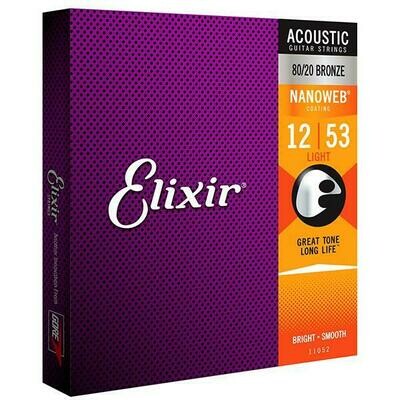 Elixir NanoWeb Ac.Guitar Phosphor Bronze Coating HD Taylor (light / .012-.053)