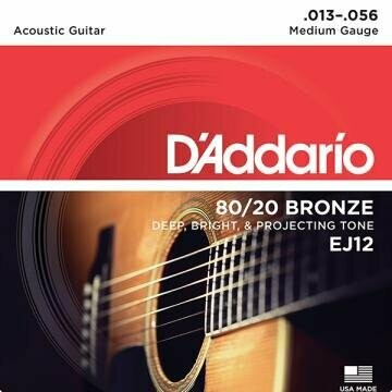 D'Addario EJ12 Custom Light