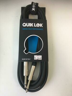 S198-6PN BK Instrument cable - Black - 6.0m