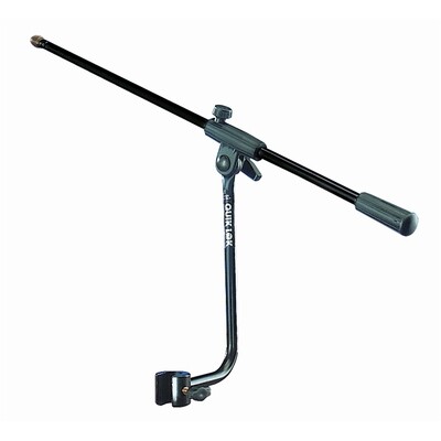A107 BK EU Clamp-on EU metric thread fixed length mic boom arm - Black