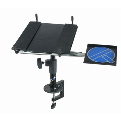 LPHT Table-mount laptop holder with mouse tray and locking system - Black