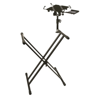 Quik Lok LPHX Add-on laptop holder for "X"-style keyboard stands - Black