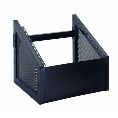 RS515 EU 10-U rack stand angled add-on unit - EU thread 6mm hardware - Black