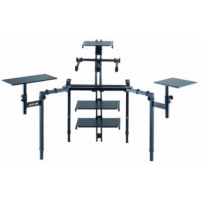 Quik Lok QF597 QF-series large perforated metal shelf - Black