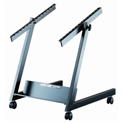 RS658 EU 14-U tilt-adjustable rack stand - EU thread 6mm hardware - Black