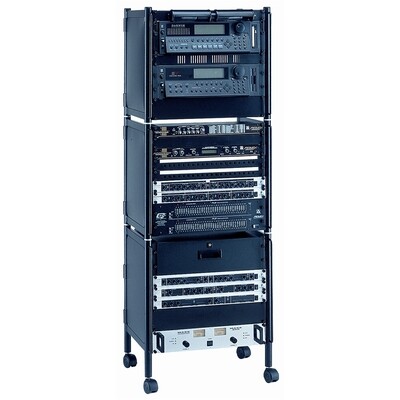 Quik Lok RS656 EU 10-U rack stand add-on unit - EU thread 6mm hardware - Black