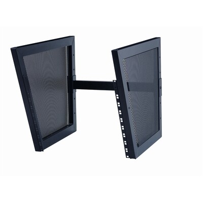 RS512 EU 10-U rack stand slanted top unit - EU thread 6mm hardware - Black