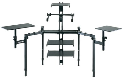 Quik Lok WS561 Workstation rear spine for use with WS550/650 stands - Black