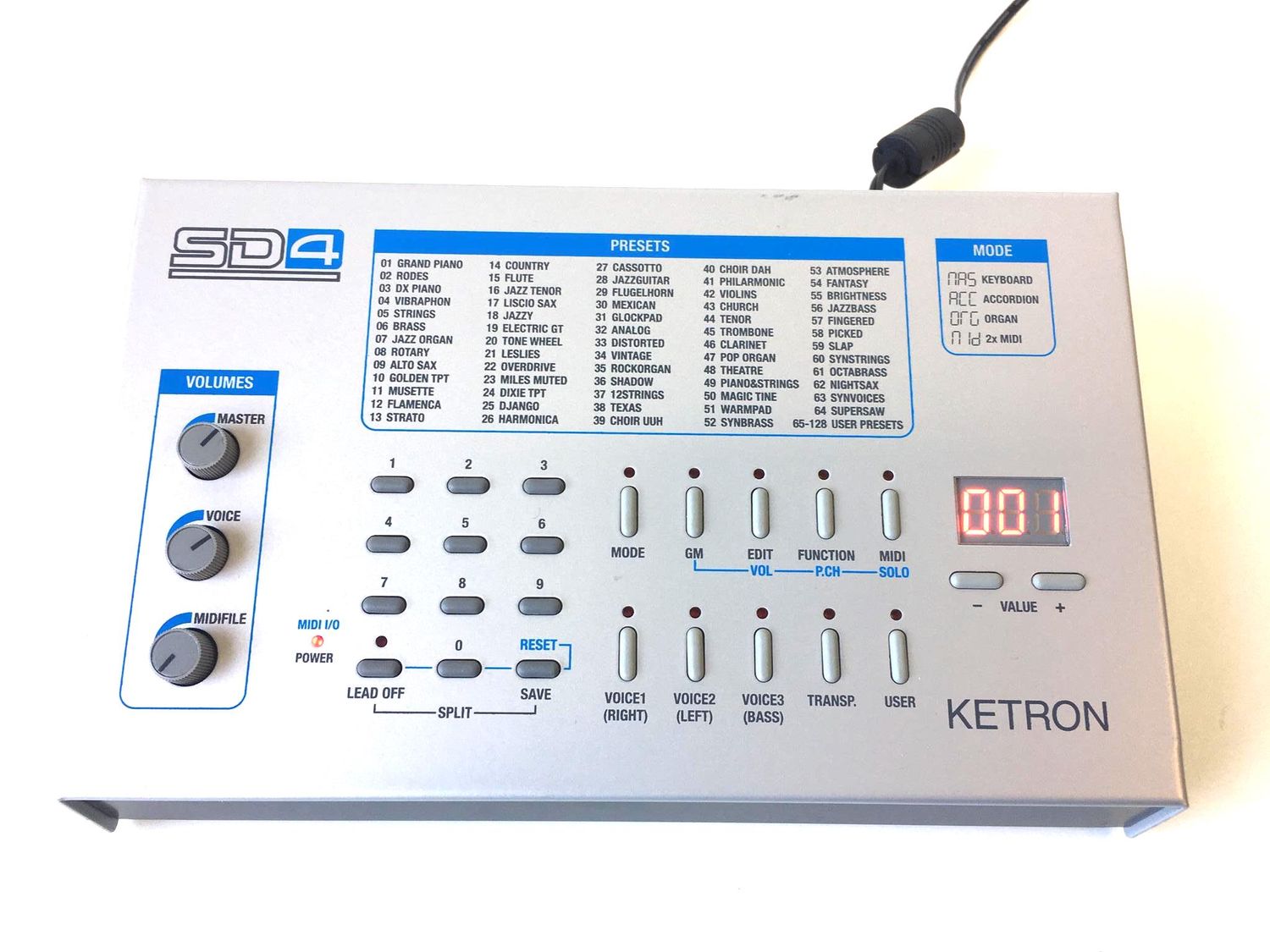Soundmodul Ketron SD4, Rarität