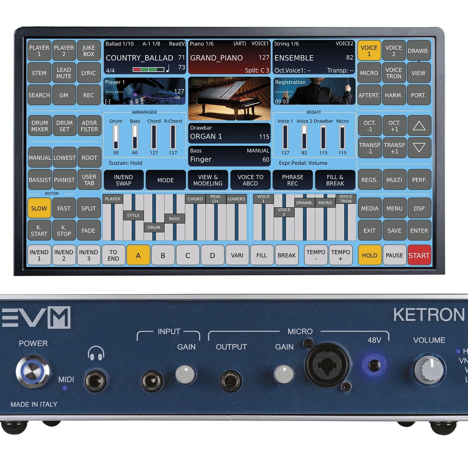 Ketron Bundle: EVM + Monitor + Bag