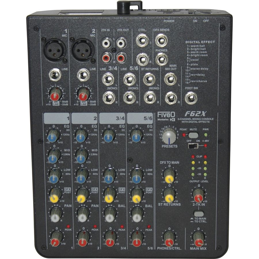 Mischpult F62X aus dem Hause Montarbo mit Super-Hall