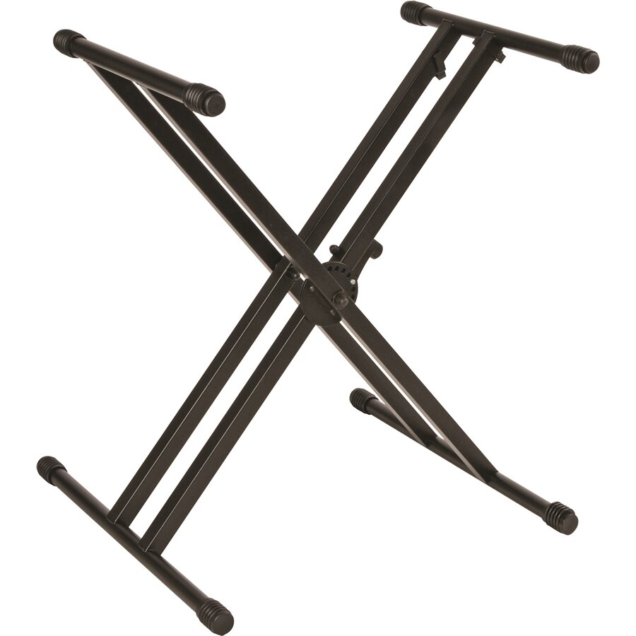 Quik Lok QL746 ProSeries double braced, single tier keyboard stand - Black
