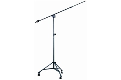 Quik Lok A50 EU Studio tripod stand w/telescopic boom and casters - EU thread - Black