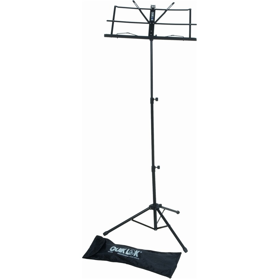 Quik Lok MS335 Medium-weight portable sheet music stand w/nylon carrying bag - Black