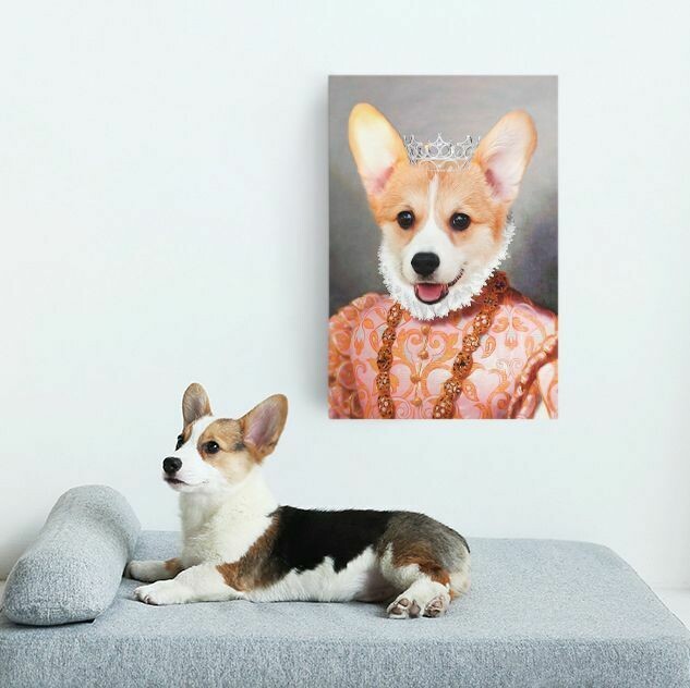 Koningin op Canvas