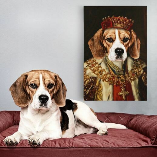 Koning op Canvas