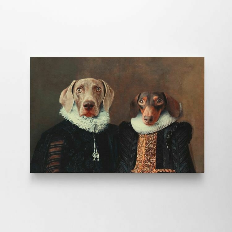 Venetiaans stel op Canvas