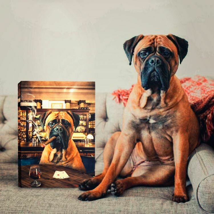 Stamgast op Canvas