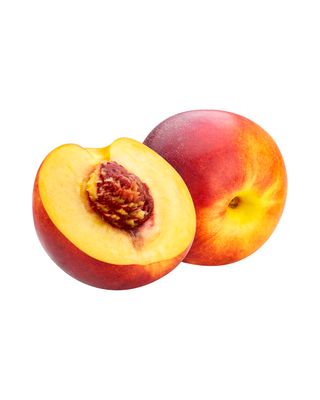 Nectarina fresca entera con semilla