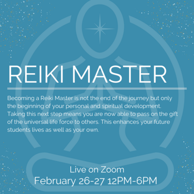 Reiki Master Teacher Training Feb 26-27