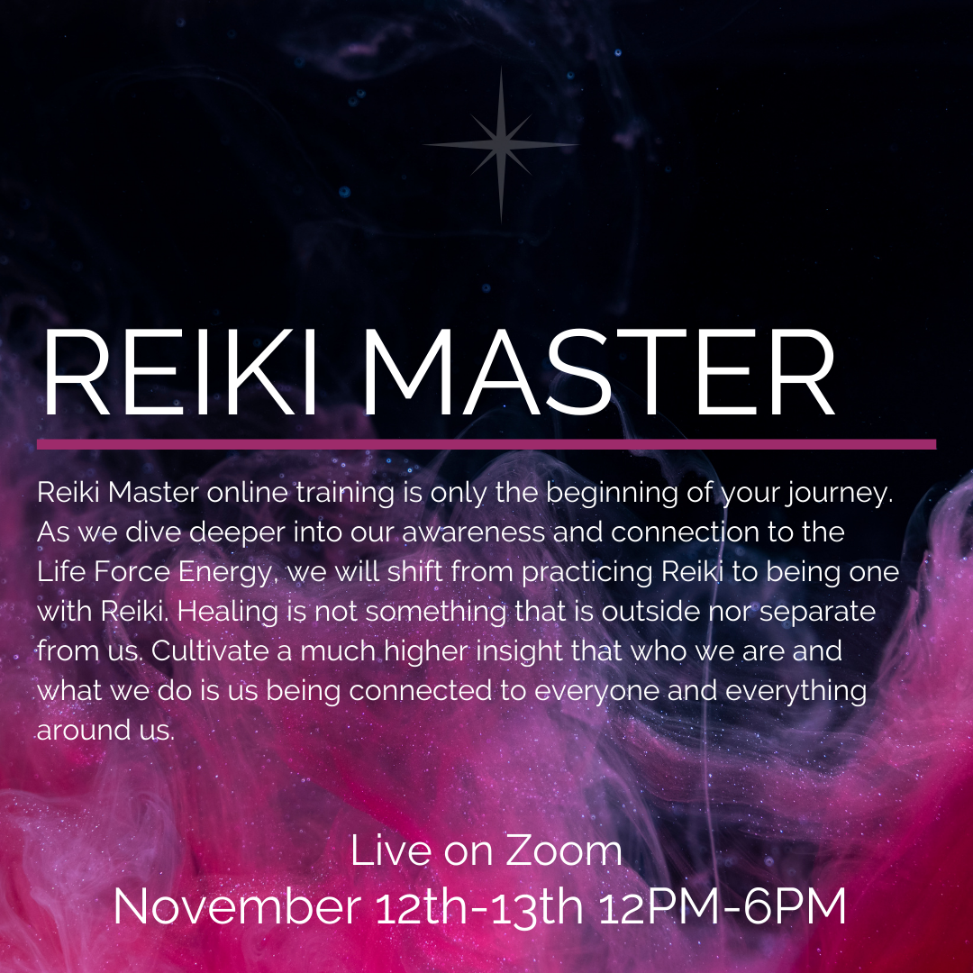 Reiki Master Teacher Training Nov 12-13