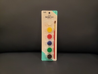 6 Acrylic Paint Pots - Primary Colors