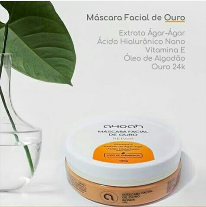 Máscara Facial de Ouro Nano 100g