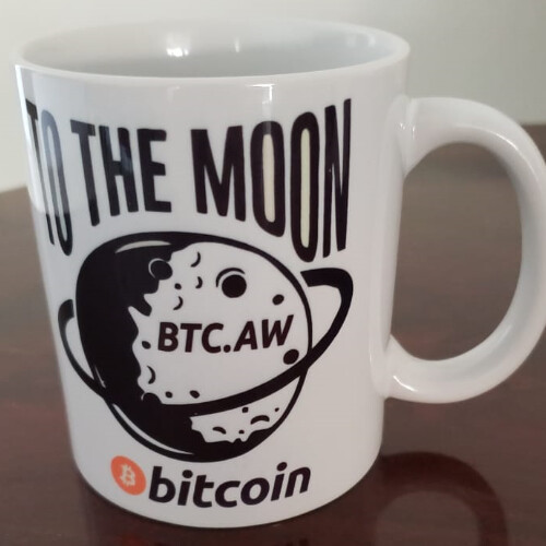 To The Moon Bitcoin Coffee Mug