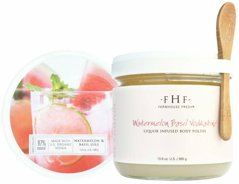 Farmhouse Fresh Watermelon Basil Vodkatini® Liquor Infused Body Polish