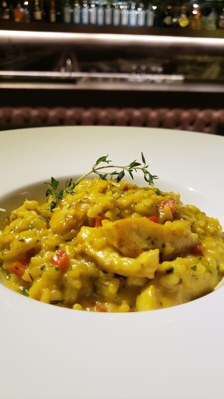 RISOTO CREMOSO COM FRANGO