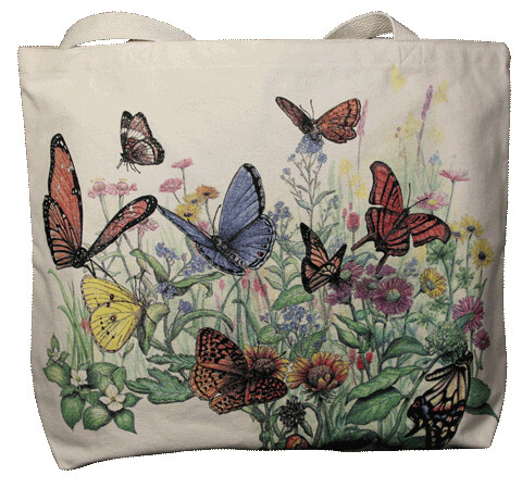124 Butterfly Garden Tote