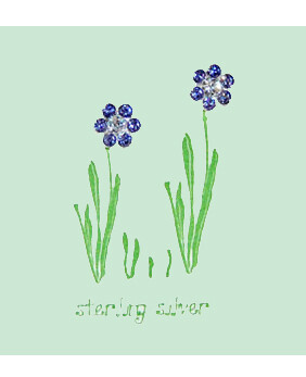 SF-13 Pretty petal tanzanite post