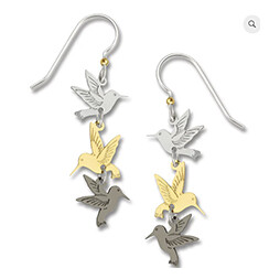 1265 3pt hummingbird earrings