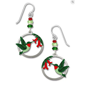 1673 Hummer &amp; flowers earrings