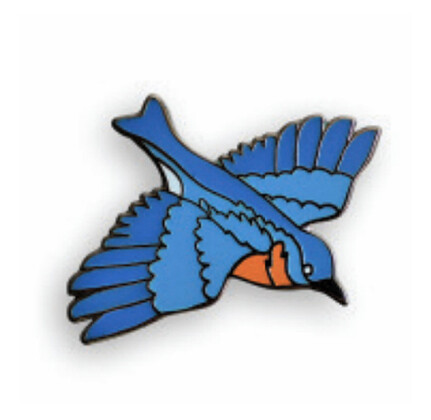 PB23 Eastern Bluebird Pin
