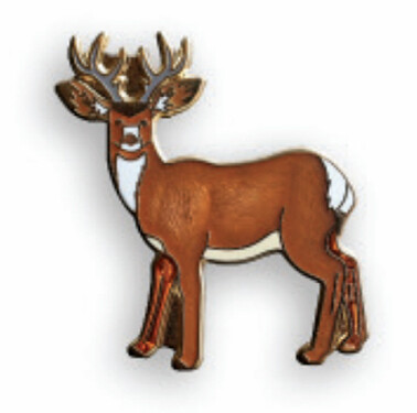 PM10 White-tailed Deer Pin