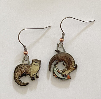 J-555 River Otter earrings