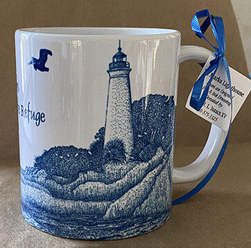 Lighthouse Mug - Blue/White