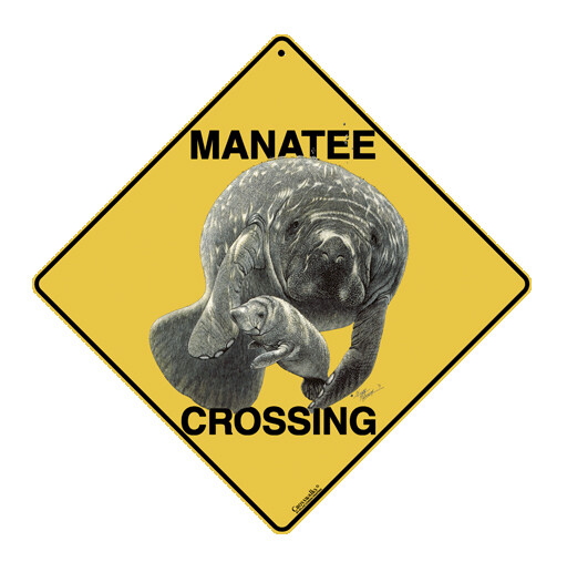 x010 Manatee Crossing sign