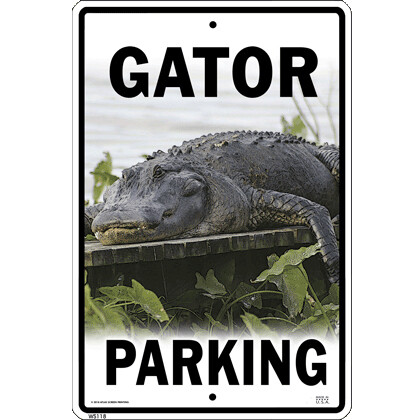 118 Gator Parking Sign