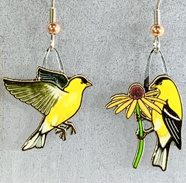 J-103 American Goldfinch earrings