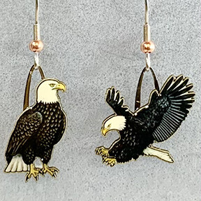 J-175 Bald Eagle earrings