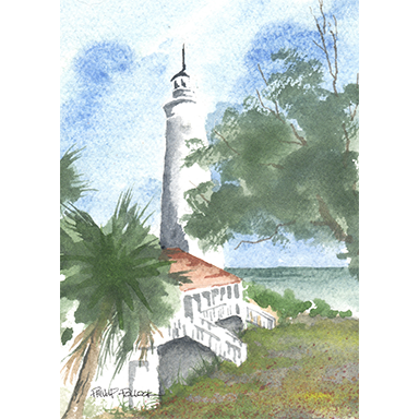 PP Lthouse 5x7 cards-Bx of 6